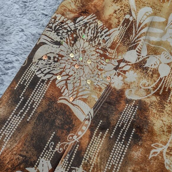 Chico's Silk Blend Animal Print Blazer Large - Picture 8 of 15